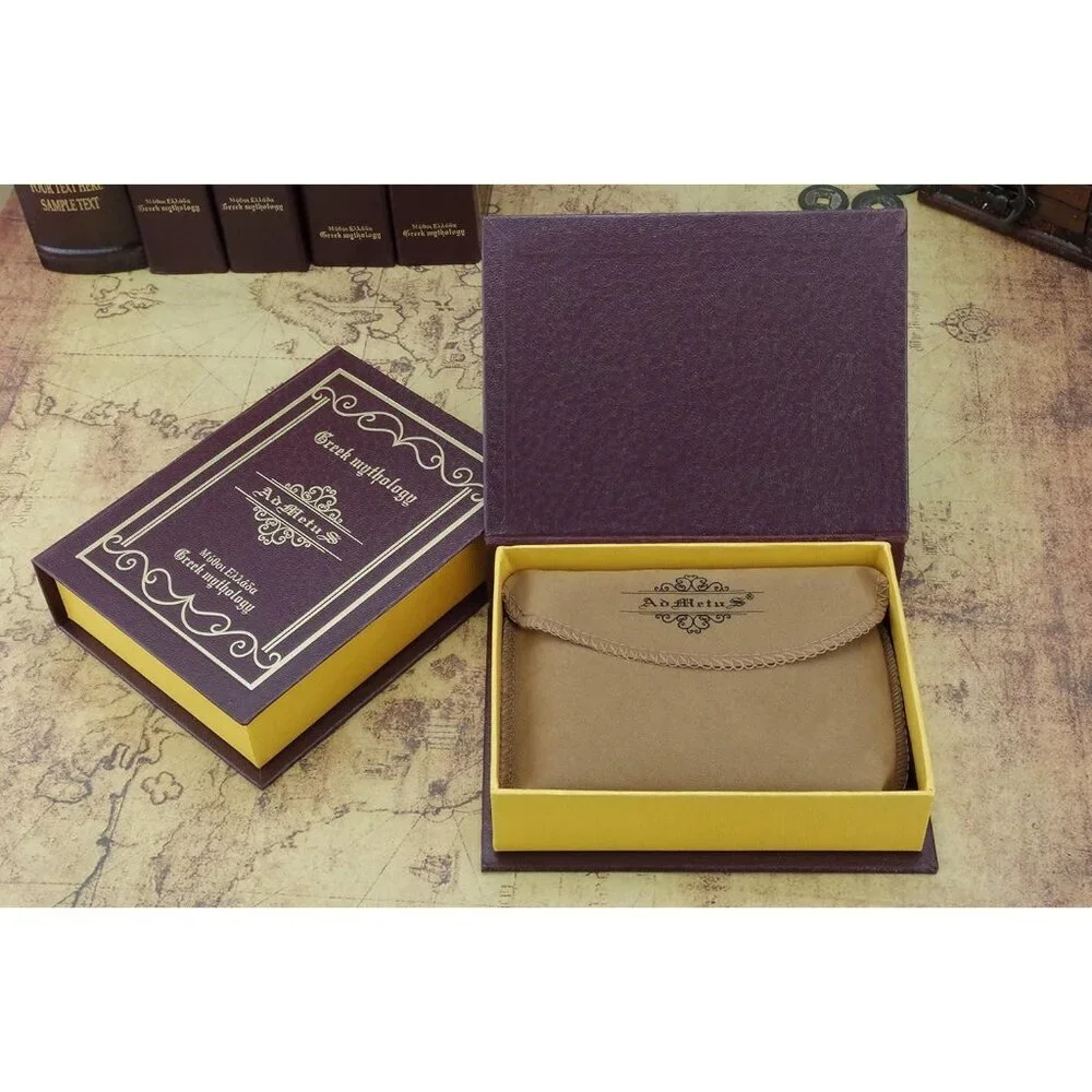 Men's Genuine Leather Dark Brown Short Zip Around Pockets Bifold Wallet Card